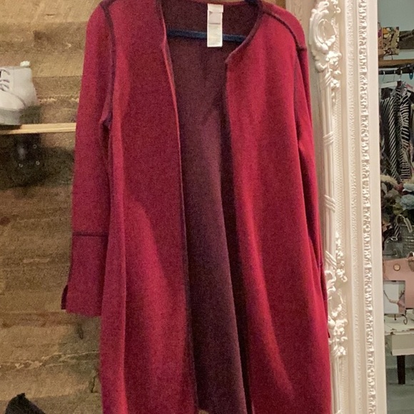 Chico’s Solid Reversible Cardigan Size 2 - Picture 3 of 5